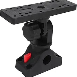 Fish Finder Mount Base, 360 Degree Rotating Removable Fish Finder Holder Base Universal Boat Fish Finder Electronics Mount for Marine Kayak Boat Accessories-picture-13