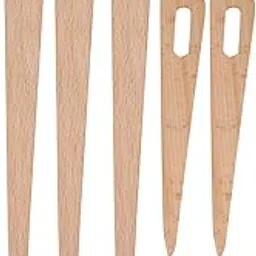 Wooden Big Eye Knitting Needles Made of Wood Versatile and Ideal for DIY Hand Embroidery Lovers 5PCS Tapestry Weaving Crafts Tools with 3 Large Sizes-picture-17