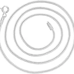 parnika Unisex Fox Tail Design Pure 92.5 Sterling Silver Chain for Girls, Women, Boys & Men-picture-43