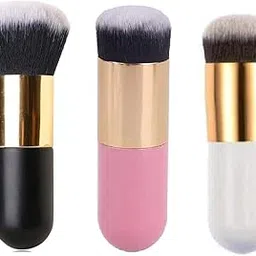 zirak Foundation Brush for Face Makeup, Face Powder Blending Brush 3 Pcs (Multicolored)-picture-55