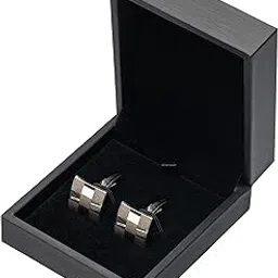 giftop PU Leather Small Cufflink Box Jewelry Display Case, Small, PU Leather-picture-30