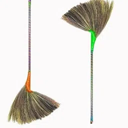 Eco-Friendly Multi-Purpose Long-Handled Grass Broom - Natural, Handmade, Durable, and Lightweight Indoor Cleaning Tool, Natural Grass Sweeper-picture-22