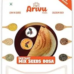Arivu Foods -Instant Ready to Eat Mix Seeds Dosa Mix 1kg Whole Ground Flax,Sunflower,Melon ,Pumpkin Seeds,Flour/Powder Rich in Fibre Good for Weight Loss,Stable Blood Sugar,Healthy Heart,Good Digestion,Nutritional Deficiency-picture-24