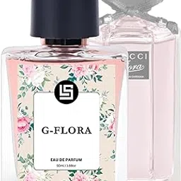 LUXIFY SCENT Guchi Flora Perfume For Men & Women | Notes of White Floral, Jasmine & Italian Mandarin | Unisex Long Lasting Fragrance | Handcrafted Luxury Gift Pack | image 1