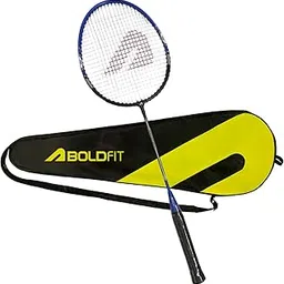 Boldfit Badminton Rackets Aluminium Badminton Racket with Full Cover Bag Standard Shuttle Bat Match Shuttle Bats Lightweight Badminton Shuttle Bat - Blue-image-23