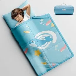 Lifelong Cuppy Kids Toddler Nap Mat with Inbuilt Pillow | Soft Microfiber Sleeping Bag with Carry Handle & Roll-Up Design | Perfect for Preschool, Daycare & Travel | Suitable for Ages 3-6 Years-image-23