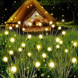 britspear Solar Light Garden Waterproof Outdoor Swaying by Wind Firefly LED for Patio Yard Farmhouse Home Decor Light (Farmhouse, 1)-picture-35