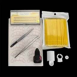 Enakshi® Eyelash Extension Training Supply Starters Lash Grafting Practice Set Yellow|Health & Beauty | Makeup | Eyes | False Eyelashes & Adhesives-image-34