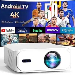 [Built-in-Apps] 4K Short Throw Smart Mini Projector with WiFi 6 and Bluetooth, Auto Keystone Outdoor Movie Projector, Big Screen Home Portable Projector for Phone/Laptop/HDMI (APP Version)-image-24