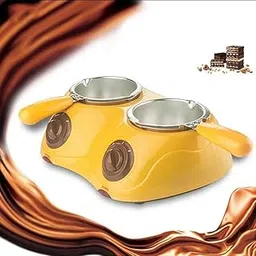 Electric Mini Chocolate Fondue,Double Chocolate Melter, Electric Chocolate & Candy Melting Pot, Double Electric Chocolate Melter-image-61