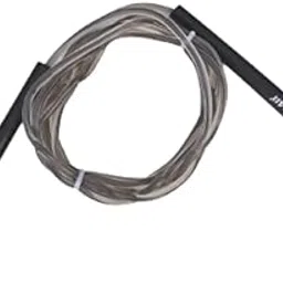 COUGAR SR-019 9FT LONG SPRINT Rope Made of PVC Material adjustable Plastic Handles - Jump Rope for Gym and Home for Men, Women, Children, Weight Loss, Best Exercise Fitness Accessory in Black Color-image-1