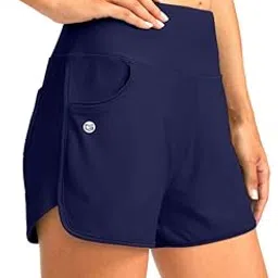 g gradual Women's 3" High Waisted Swim Board Shorts with Pockets Quick Dry Swimsuit Bottoms Bathing Suit for Women with Liner-picture-53