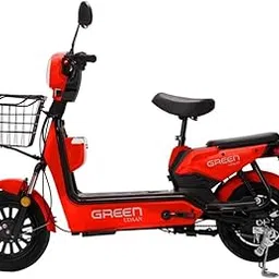 Green Udaan Low Speed Electric Scooter Non RTO 30KM Range with Portable Charger (Red)-image-24