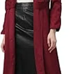 athena lifestyle Women and Girls Seude Regular Fit Solid Long Sleeve Casual Coat-picture-33
