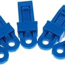 BNF® Tarp Clamp Clip Snap Hanger Fastener | High Strength PVC Clamp Clips for Tent & Awning | Multi-Color Set (Yellow, Blue, Red, Green, Orange) | 5 Pieces | Strong, Durable, Reusable Holds Shelters-image-11