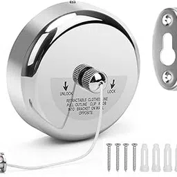 GOCART WITH G LOGO Stainless Steel Retractable Cloth Line Adjustable Lockable Hanging Washing Line (Round)-picture-50