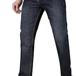 Men's Regular Fit Mid Rise Denim Jeans-image-43