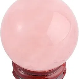 NIMMZ COLLECTION Crystal Ball with Stand 5cm Crystal Gazing Ball Fortune Telling Ball Home Decoration Fengshui Divination Sphere with Wood Stand for Photography Meditation Divination-image-13