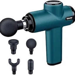 Beurer Mg99 Compact Massage Gun, Mini Deep Tissue Massager With 4 Attachments, Powerful Trigger Point Massage To Relieve Tension, Handheld Massager With 5 Intensity Levels, Rechargeable Battery, Black-picture-11