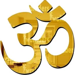 Wall1ders Om Mirror Stickers for Wall, Acrylic Mirror Wall Decor Sticker, Wall Mirror Stickers, Acrylic Stickers, Wall Stickers for Hall Room, Bed Room, Kitchen. (Gold)-picture-29