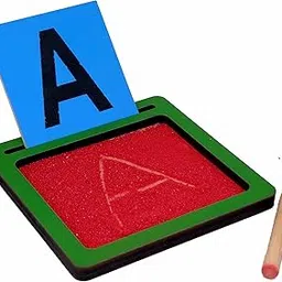 Tantrums Coloured Sand Paper with Tray | Learning Fun Education Puzzle Learning Aid for Kids (Multicolor Pieces) (Capital Alphabets)-picture-12