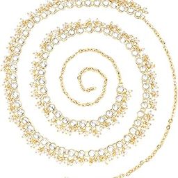 peora Kundan Faux Pearl Traditional Jewelry Set Gift for Women-picture-38