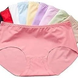 sunex Women's Seamless Hipster Ice Silk Panty, Briefs Woman Seamless Underwear Panties Seamless String Panty (Free Size, Seamless)-picture-14