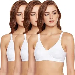 bodycare Women's 100% Cotton Non Padded Non Wired Feeding Bra - Pack Of 3(5539)-picture-33