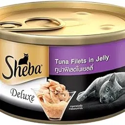 Sheba Deluxe Premium Adult (1+ Years) Wet Cat Food, Tuna Fillets in Jelly, 85 g Can, High-moisture wet food for healthy hydration-image-17