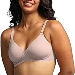 blissclub Women's Nylon Blend Wire Free Modern Full-Coverage T-Shirt Bra-picture-42