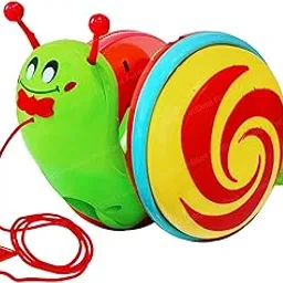 FunBlast Snail Toys for Baby - Pull Along Snail Crawling Baby Toy, Early Development Walking Toy for Toddlers, Babies, Boys, Girls (Multicolor)-picture-60