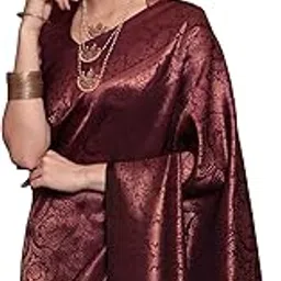 siril Women's Kanjivaram Soft Silk Saree With Unstitched Blouse Piece For Wedding-picture-49