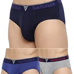 van heusen Men Anti Bacterial Briefs - 100% Cotton - Pack of 3 - Colour Fresh, Moisture Wicking-picture-48