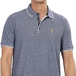 stellers Men's Half Sleeve Tipping Polo Shirt's | Feather Touch Feel | Regular Fit | Odour Resistant | Anti-Static | Wrinkle Free | Quick Dry | Stretchable | Lightweight | Sweat-Proof image 1