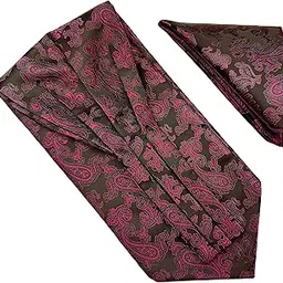 voici France Men's Self-Design Cravat Ascot Neck Tie for Men Free Size Microfiber Fabric-picture-35