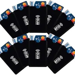 RFID Anti-Theft Sleeves for Credit, Debit & ID Card Protector Set (Pack of 10)-picture-17