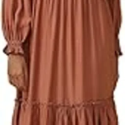 aarke ritu kumar Dusty Pink Solid Tiered Long Dress-picture-12
