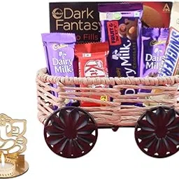 SFU E Com Milky Almond Premiuim Chocolate Hamper| Diwali Chocolate Gift | Premium Diwali Ganesh Jee Shadow Idol with Chocolate Hamper | Chocolate Gift Hamper | 1572-picture-11
