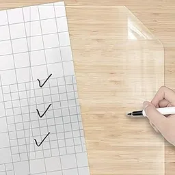 SUNBIRD A4 Transparent Whiteboard Sheets 5 Sheets Lightweight PET Film for Memo Drawing Office 12 x 18 Inch-picture-20