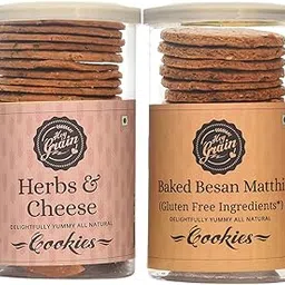 Hey Grain Cookies Home Combo-7 (Herbs and CheeseBaked Besan Matthi)-picture-44