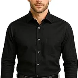 kamved art Plain Cotton Shirt for Men and Boys | Solid Formal Full Sleeve Shirt | Office Wear Daily Use | Breathable Fabric | Comfortable Classic Fit Casual Shirt-picture-45