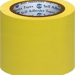 VCR Yellow Duct Tape - 18 Meters in Length 96mm / 4" Width - 1 Roll Per Pack - Strong Book Binding Tape - Waterproof Heavy Duty Duct Tape-picture-11