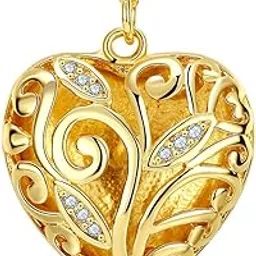 via mazzini Charasmatic Gold Plated Crystal Studded Love Heart Pendant for Girls and Women (NK0659)-picture-20