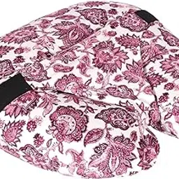 Jasvi 5 in 1 New Born Baby Feeding Pillow with 100% Cotton Detachable Cover | with Belt and Baby Hoop | Breastfeeding Pillow | Nursing Pillow (Pink)-picture-21
