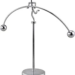 DigaNT Silver Single Feet Steel Pole Balancing Man Stress Relief Perpetual Motion Toy (Pole Balancing)-picture-23