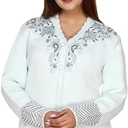 janiya V-Neck Women's Cardigan Sweater Full Sleeves for Winter (36001)-picture-32