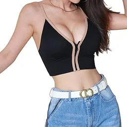 helisha Women's & Girl's Fancy Padded Front Zipper Sports Bra for Gym Zumba and Yoga | Everyday Active Wear for Girls | (Size 28 to 32)-picture-52