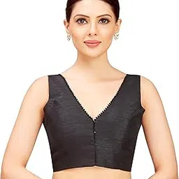 Women's Poly Silk Sleeveless Blouse-image-74