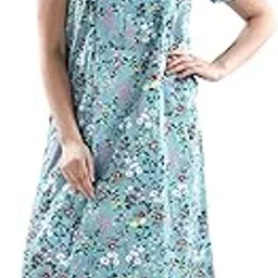 av2 Women Printed Cotton Nightwear Nighty Maxi 7104-picture-49