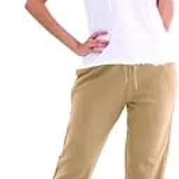 go colors Women's' Solid Mid Rise Fleece Ultra Warm Regular Fit Jogger-picture-16